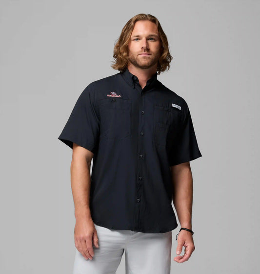 Men's Collegiate PFG Tamiami Short Sleeve Shirt - Georgia