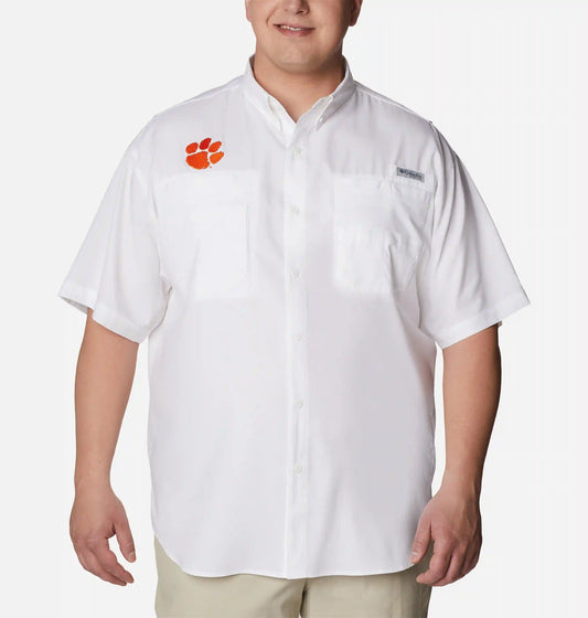 Men's Collegiate PFG Tamiami Short Sleeve Shirt - Big - Clemson