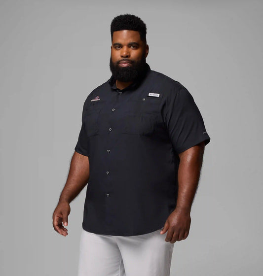 Men's Collegiate PFG Tamiami Short Sleeve Shirt - Big - Georgia