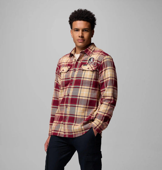 Men's Collegiate Flare Gun Flannel Long Sleeve Shirt - Florida State