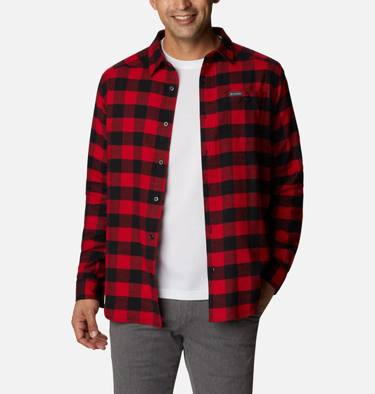 Men's Cornell Woods Flannel Long Sleeve Shirt - Tall