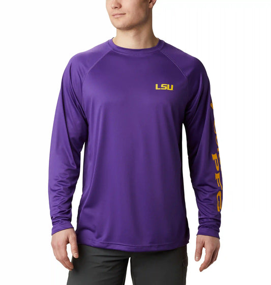 Men's Collegiate PFG Terminal Tackle Long Sleeve Shirt - Tall - LSU