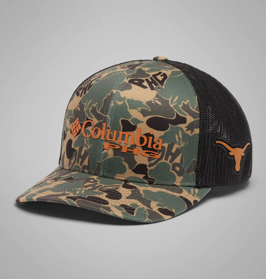 Collegiate PHG Camo Mesh Ball Cap - Texas