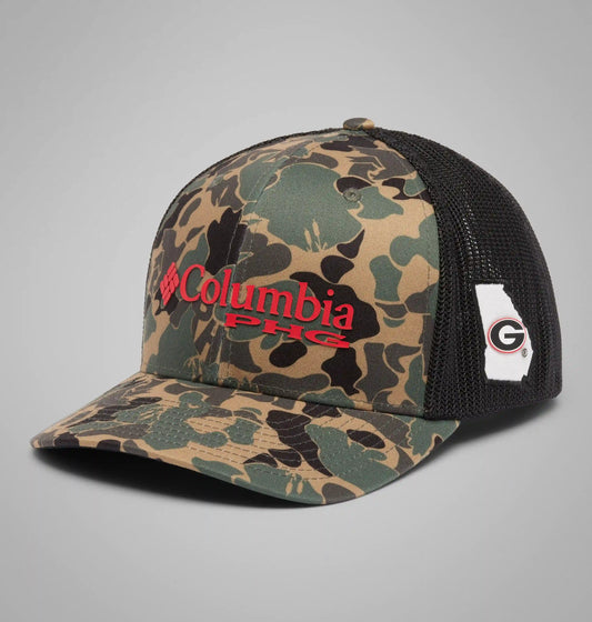Collegiate PHG Camo Mesh Ball Cap - Georgia