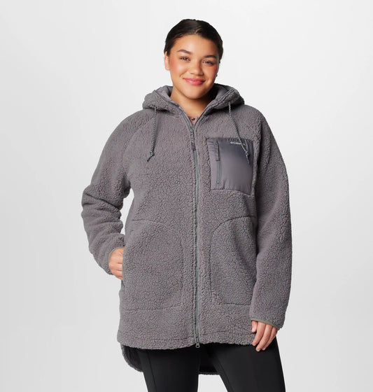 Women's Winter Warmth Full Zip Hoodie - Plus Size