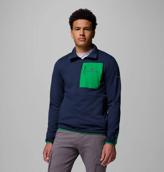 Men's Collegiate Columbia Hike Half Zip Jacket - Notre Dame