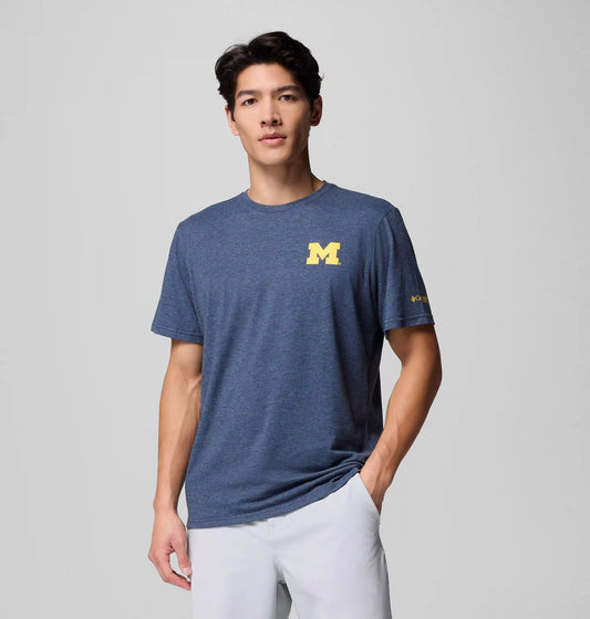 Men's Collegiate PFG Short Sleeve Shirt - Michigan