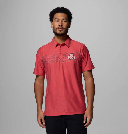 Men's Collegiate Thistletown Hills Printed Polo - Ohio State